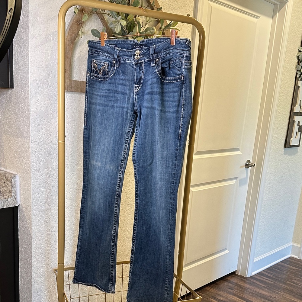 Vigoss Women's Boot Cut Jeans in Blue